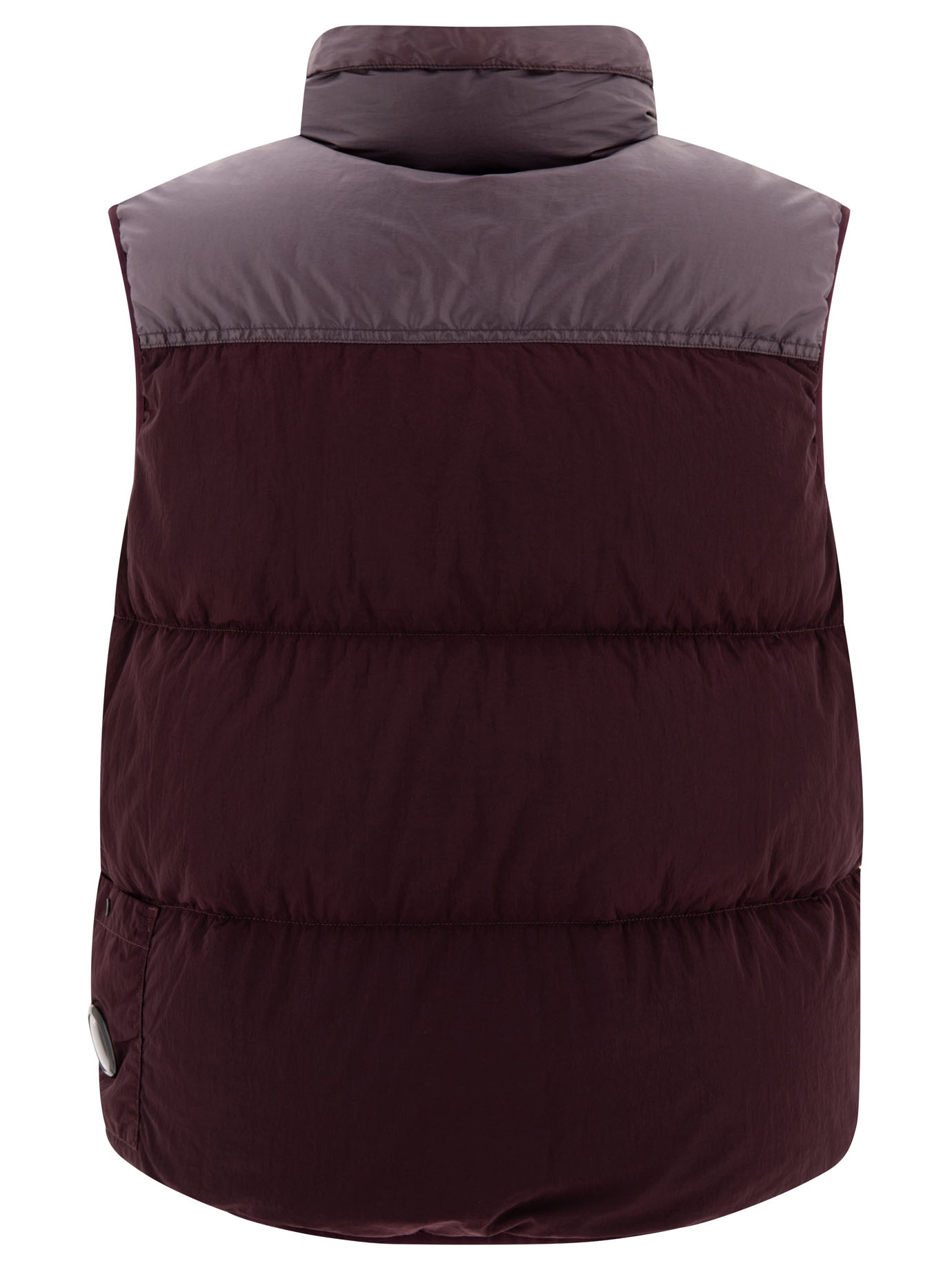 C.P. COMPANY Bordeaux Eco-Chrome vest jacket